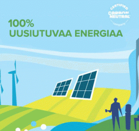 Meillä on CarbonNeutral®-merkintä ja olemme ylpeitä siitä!